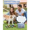 8 Pcs Dog Talking Button Set for Communication, 30s Recordable Voice Pet Buzzer Training Buttons, Speaking Button for Dogs with 24 Scene Stickers
