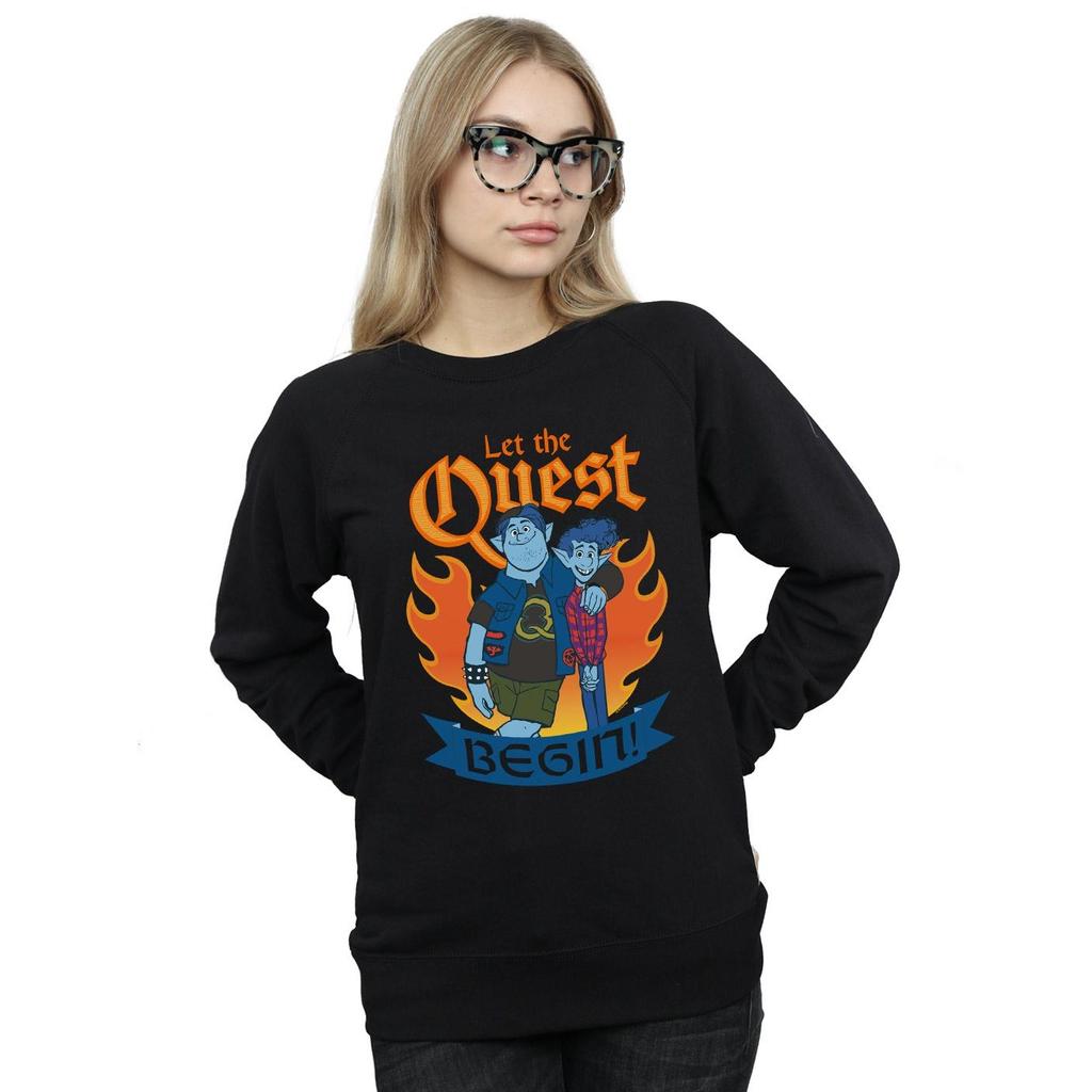Disney Womens/Ladies Onward Let The Quest Begin Sweatshirt