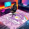 Custom Name Personalized Care Bears Print Carpet, Versatile Home Decor Rug, for Playroom, Apartment, Balcony, Entryway, Hallway Gift