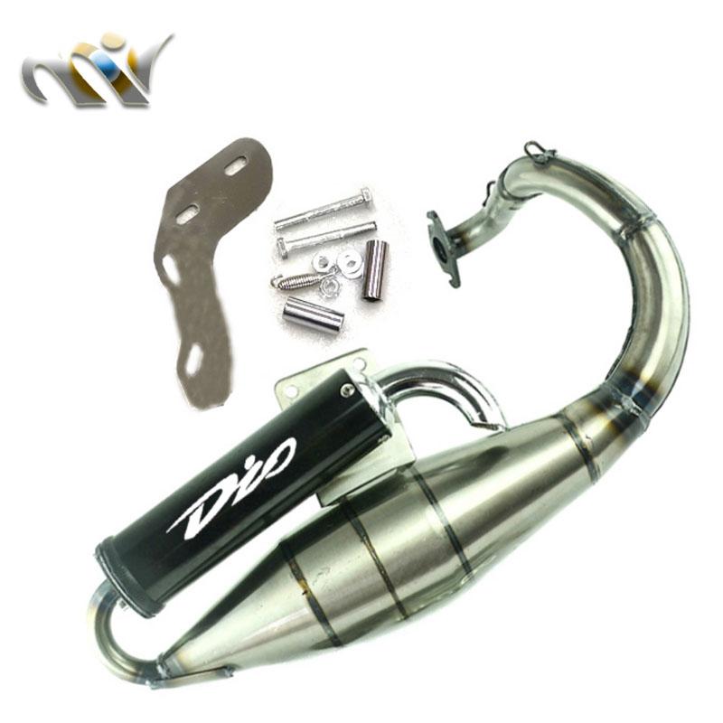Глушитель Выхлопная труба Для Honda DIO 50 DIO50 AF17 AF18 AF24 AF27 AF28 AF30 Мотоцикл Мотороллер 50-80cc