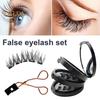 1 Set Magnetic False Eyelashes with Lash Applicator Clip Reusable Natural Wispy Magnetic Fake Lashes with Clamp Women Eye Makeup Tools