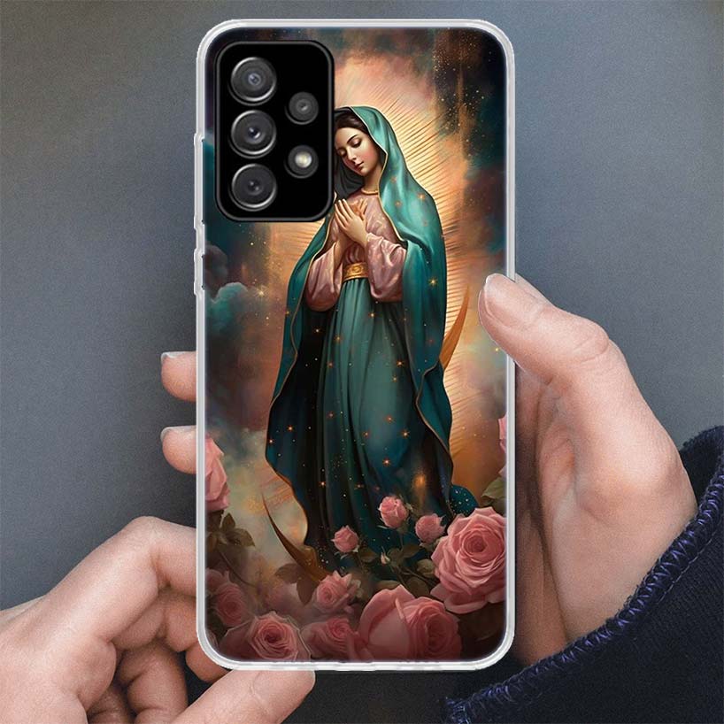 Чехол для телефона 'Дева Гваделупская' Дева Мария Для Samsung Galaxy A16 A56 A15 A55 A14 A54 A13 A53 A36 A35 A34 A33 A26 A25 A24 A23 A0