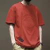 Men's O-neck T-shirt Male Solid Color Cotton 100% Short Sleeve Tops Summer Clothing Comfortable Casual Tees Steel Print Design Style