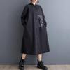 Long Sleeve Plus Size Cotton Vintage New In Dresses for Women Casual Loose Spring Autumn Shirt Dress