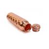 Pure Copper Water Bottle - 1L Hand Made | Diamond Design With Leak-Proof Lid | Ayurvedic Copper For Health Benefits