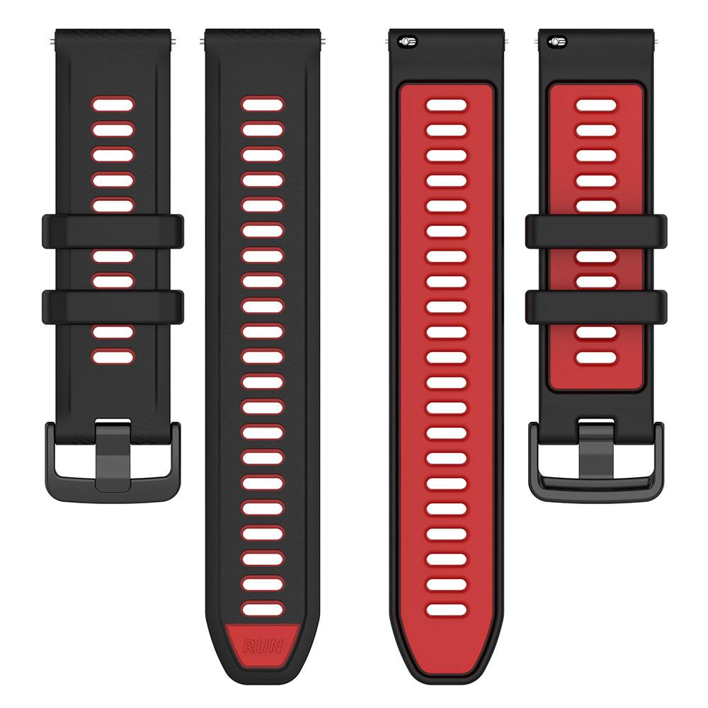 18mm 20mm 22mm Watch Band For Garmin Forerunner 265 265S Two-Color Silicone Watchband Strap for Garmin Venu SQ Venu 2 3S