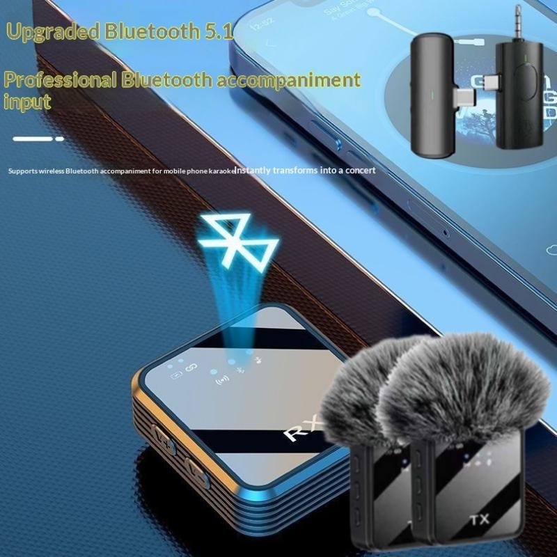 1 Комплект Мини Беспроводного Микрофона Для Интервью Влогов С Шумоподавлением Клипсой На Микрофон Для Телефона Android Камер