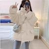 Short Down Jacket Women's New Korean Version Loose Horn Buckle Cotton-padded Clothes Bread Clothes