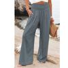 Spring and Summer Women's Casual Pants Wide Leg Pants Casual Wind Mid-waist Pants
