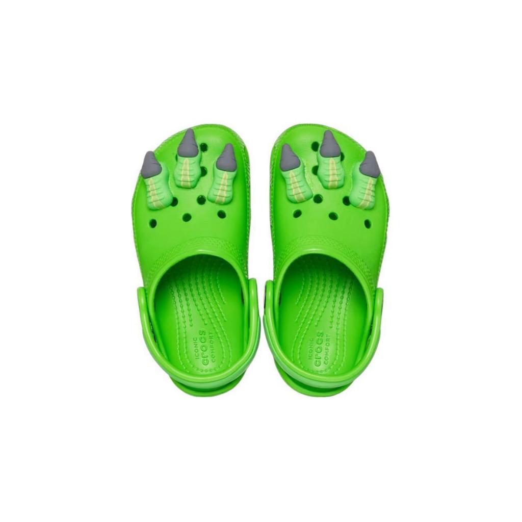 Crocs Classic Clog Breathable Comfortable Casual Non-Slip Kick-Resistant Sandals Kids Sandals Clay-Green 209140-3WA