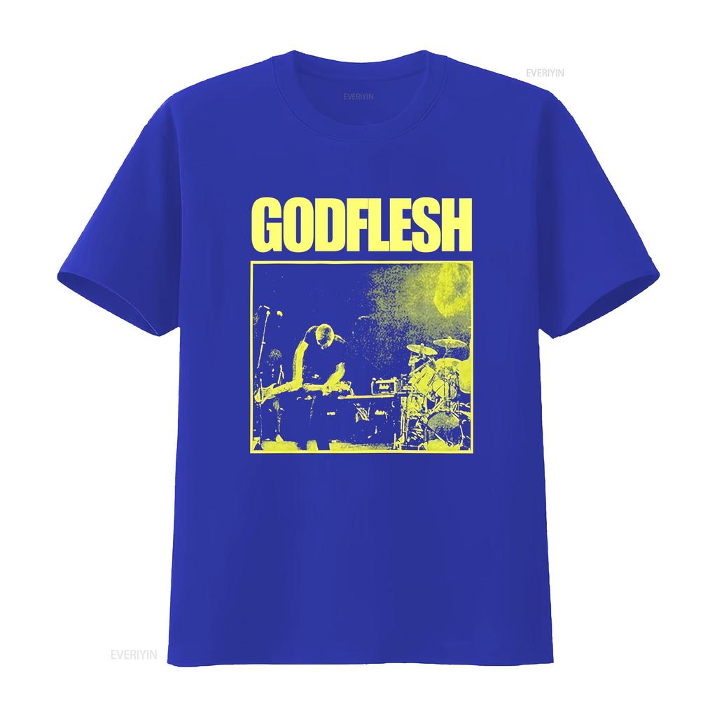 Godflesh SlateУнисекс Индустриальная Металл Группа Рок Футболка Bt648 Винтажная Мода Дышащая Слегка Растягивающаяся Стильная Унисекс