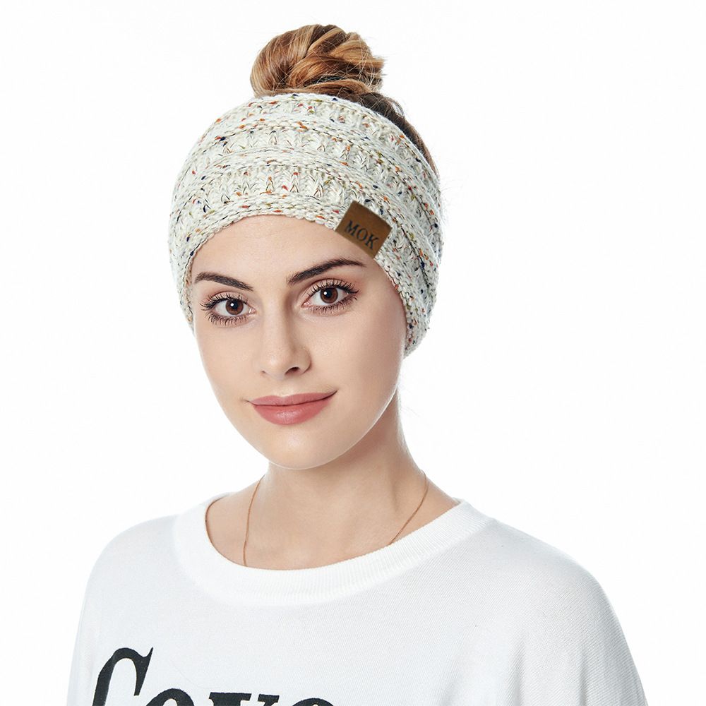 Hair Accessories Thick Fuzzy Knit Hair Band Head Wrap Ear Warmer Headbands for Women Fleece Lined