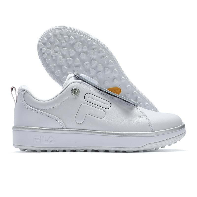 Fila Производительность Простой Однотонный Универсальный Слипоны Прочные Низкие Гольф Кроссовки Женские кроссовки Белый A12W431703FWN