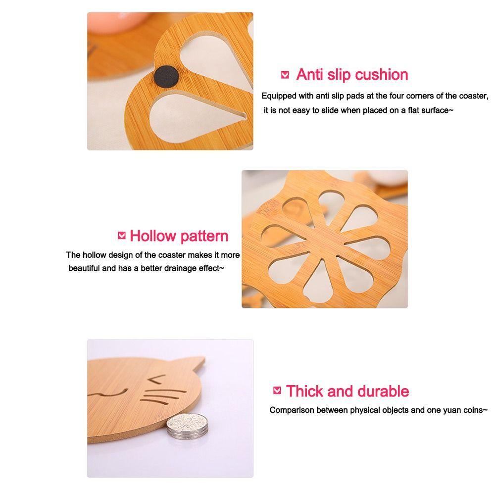 2 шт. антиожоговая деревянная подставка для посуды полая кастрюля миска тарелка коврик столовые приборы