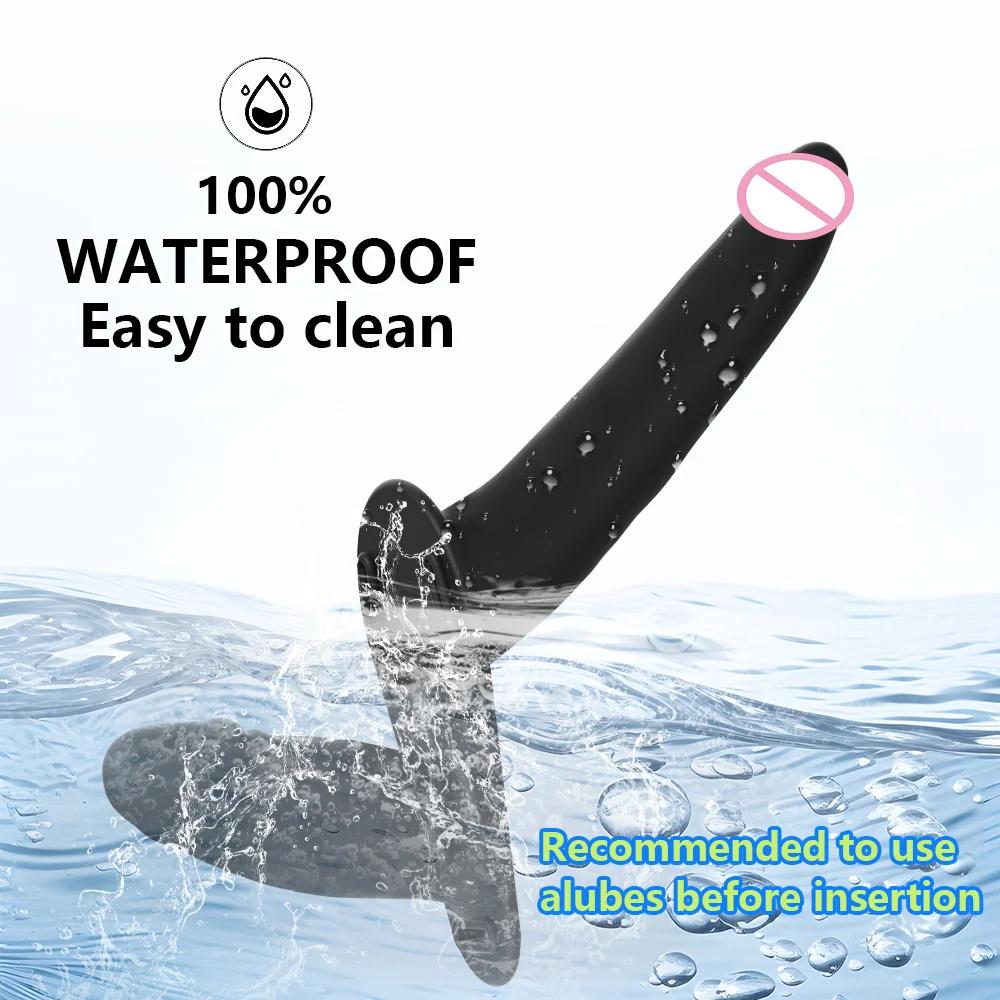 Надеваемый ремень Двойное проникновение Петух G-точка Дилдо Трусики для лесбиянок Анус Вагина Массажер Секс-игрушки для пар Товары для взрослых