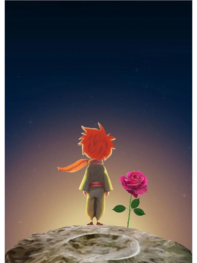 The Little Prince Movie Poster Canvas Painting Cartoon Wall Art Picture For Nursery Kid Room Home Decoration