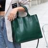 Genuine Leather Large Tote Handbags For Women  Trend Designer Commuter Satchel Shopper Female Shouder Bags