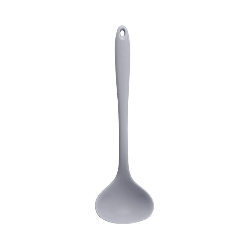 Long Handle Silicone Soup Spoon Large Ramen Noodles Tablespoons Pot Porridge Ladle Scoop Kawaii Japanese Kitchen Utensils