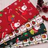 Christmas Cotton Fabric Patchwork Quilted Fabric for Dress Making Shirts Clothes Sewing Patchwork DIY Crafts