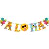 Summer Beach Party Decor Pineapple Flamingo Flower Banner Tropical Bird Aloha Sun Garlands Happy Hawaiian Party Decors Banner