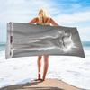 1pc Long-legged Cat Pattern Beach Towel, Suitable for Seaside Beach,Camping Travel, Yoga Fitness Multi-purpose Beach Towel