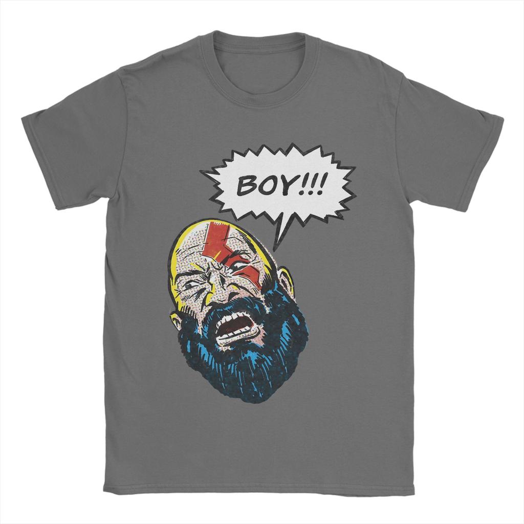Unisex Boy God Of War Kratos T Shirts Cotton Clothing Vintage Short Sleeve Crew Neck Tees Adult TShirts
