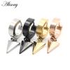 Alisouy 2 шт. серьги-гвоздики Huggie Hoop из нержавеющей стали для женщин и мужчин, треугольные серьги-подвески в стиле панк-хип-хоп, готические серьги