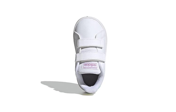 adidas Neo ADVANTAGE Низкие кеды для скейтбординга из синтетической кожи Белые для младенцев и малышей FY4626