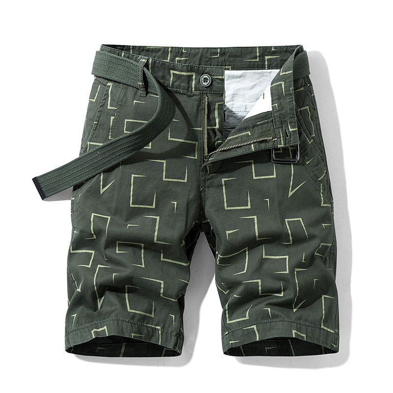 Export Export Tail Goods Multi-Pocket Pure Cotton Workwear Shorts Summer Men's Plus Size Loose Casual Straight-Leg Half Length Middle Pants