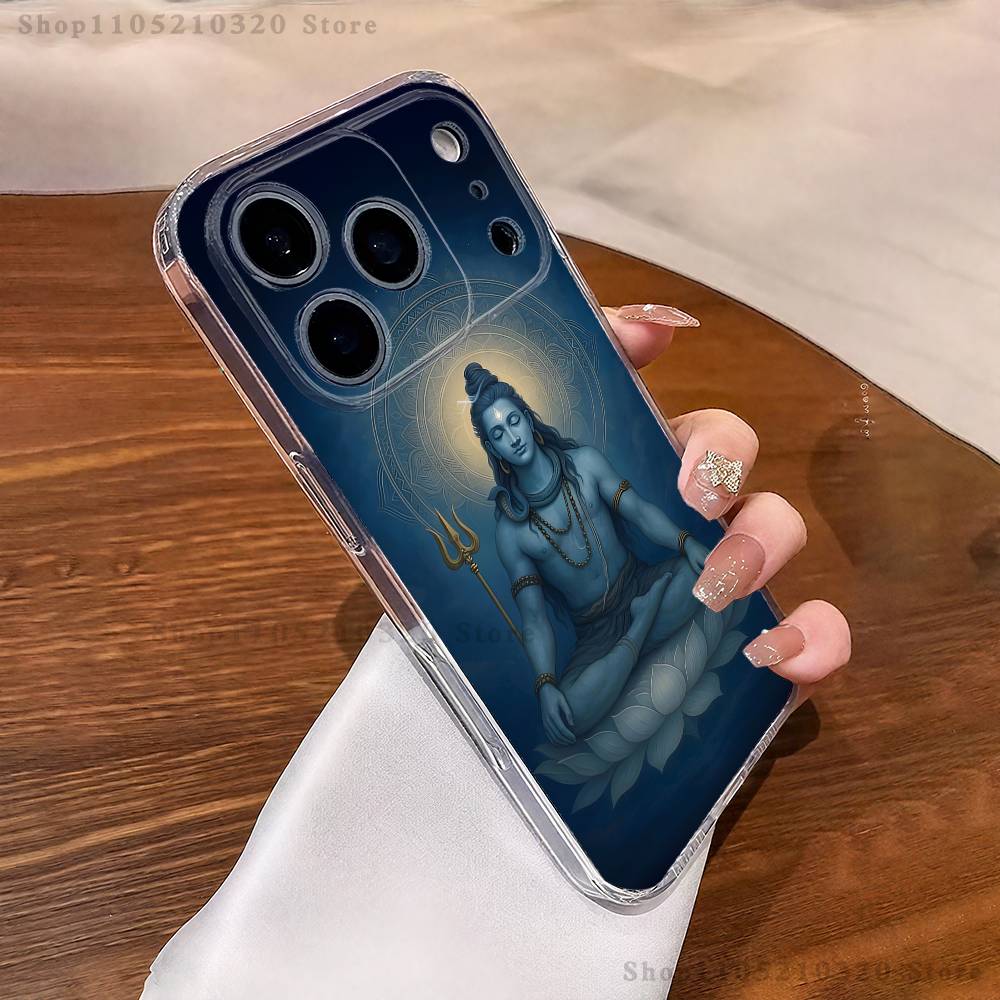 Чехол для телефона Lord Shiva Hindu G-God Buddha для iPhone 17,16,15,14,13,12,11 Pro,Max,Plus,X,XS,XR,SE4,E Mini Прозрачный Мягкий Чехол