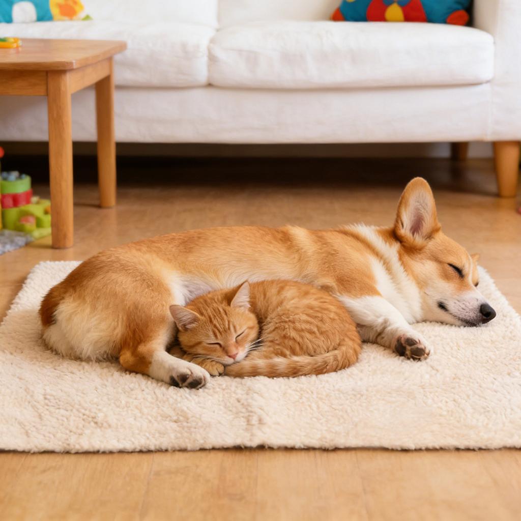 Самообогревающаяся лежанка для кошек, Очень теплая самонагревающаяся подстилка для кошек и собак, Без электричества, - Маленький термо-коврик для домашних животных, для помещений, со съемным моющимся чехлом