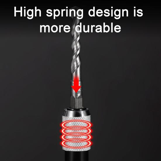 Electric Hammer Adapter Impact Drill Bit Set 0.24-0.47 Inch Heavy Duty Alloy Steel Quick-Release Converter