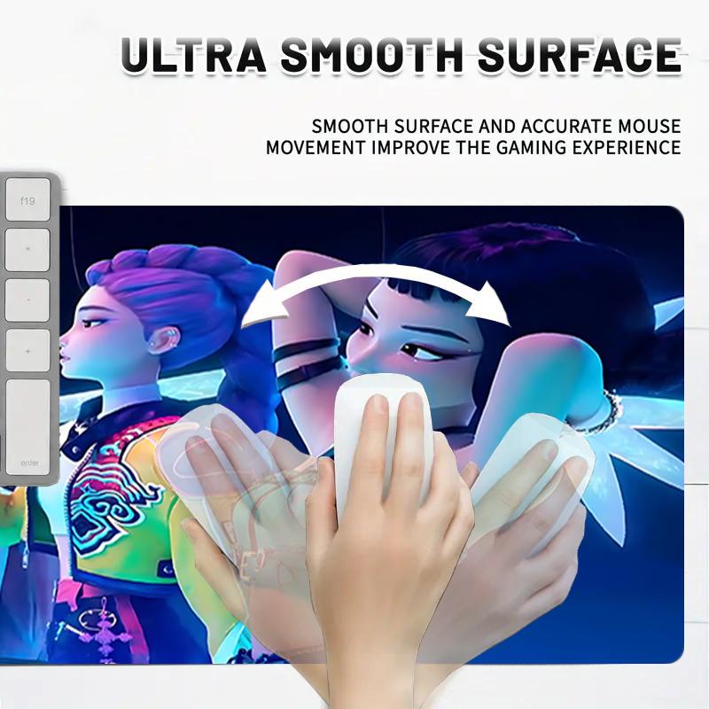 1Pc Colorful Reflections Gaming Mouse Pad Keyboard Desk Mat Non-slip Rubber Lock Edge Waterproof Computer Mousepad for Office Home Decor S1906