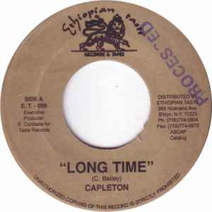 7-дюймовая пластинка CAPLETON - Long Time ET039 Ethiopian Taste 2001 Ямайка Регги, Ска и Даб Б/У