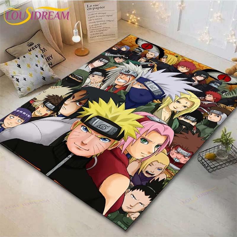 Напольный коврик с принтом аниме Наруто Коврики для гостиной Спальня Прикроватный ковер на эркер