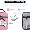 Mafalda Wearing Sunglasses Thermal Isolated Lunch Bag для пикника Kawaii Portable Bento Box Men Women Thermal Cooler Lunch Boxs