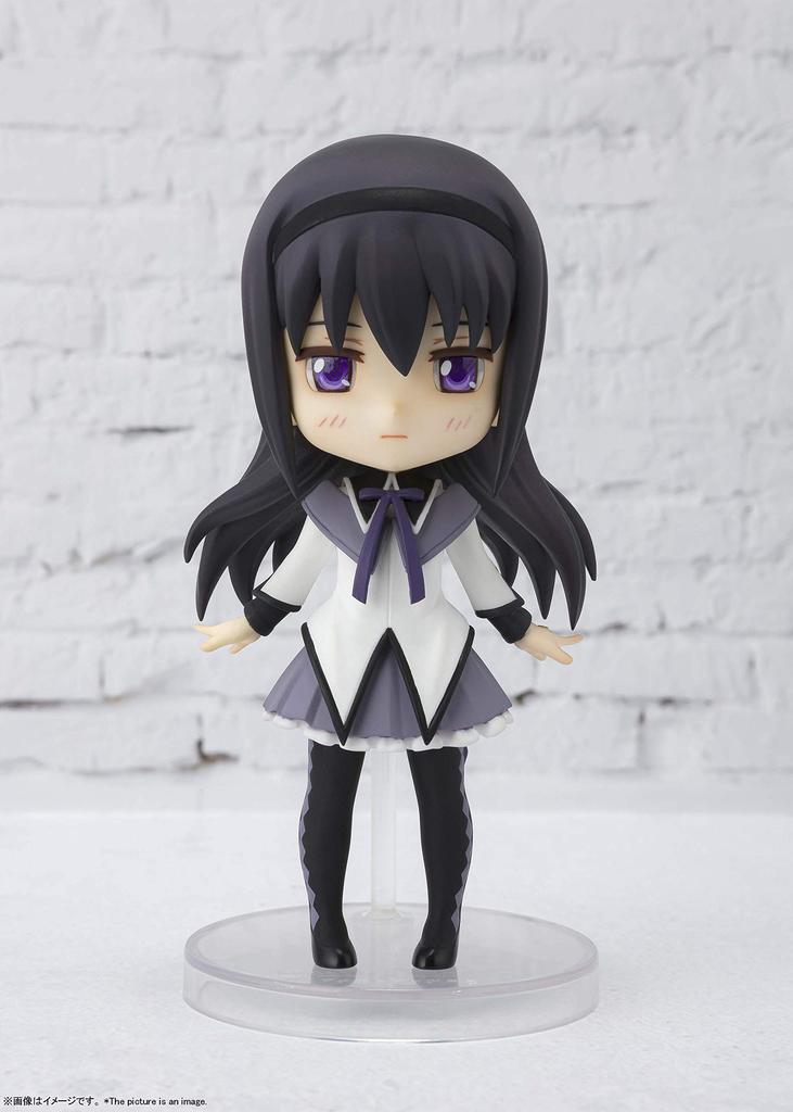 TAMASHII NATIONS Figuarts Mini Puella Magi Madoka Magica Homura Akemi Approximately 90mm Painted Movable Figure PVC&ABS