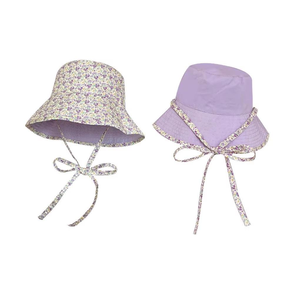 Женская панама с цветочным принтом, двусторонняя, летняя, от солнца, шляпа-ведро, для путешествий на открытом воздухе