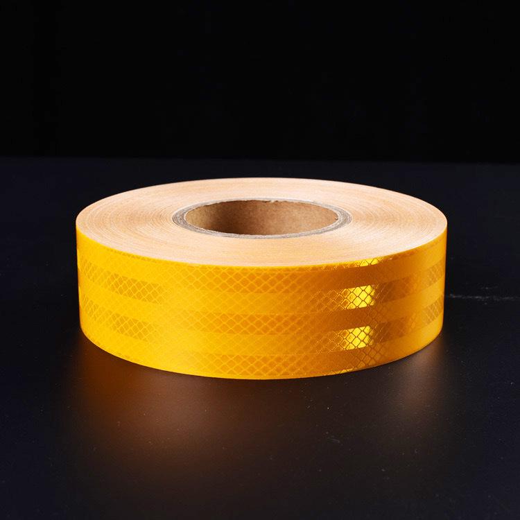 Reflective Film Roll: Waterproof, Adhesive-Backed Strips for Night Traffic Safety and Warning Markings.