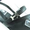 Excellent HERMES Sandals Harmony HMetal Leather Strap black leather Women 36.5 Used