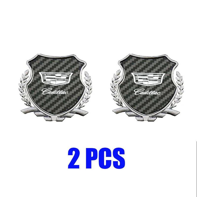 Custom Zinc Alloy Car Fender Emblem Side Window Badge for Cadillac ATS CT4 CT5 CTS ESCALADE STS XLR XT4 XT5 XT6 XTS Rear Sticker