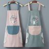 Waterproof Dirt Coral Velvet Towel Apron Wreath Kitchen Apron Hanging Neck Apron