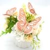 20 Pcs 2 Layers Wing Butterfly Wall Decor Self-Adhesive 3D Hollow Butterfly Stickers for Home Bedroom Cake Baby Shower Birthday Party
