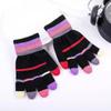 Fingerless Kids Gloves Knitted Mitten Lovely Knitting Mittens  Baby Kids