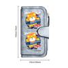 Cute Surfing Lion Print Long Wallet Fashion Faux Leather Purse Large Capacity Card Holder For Daily Use