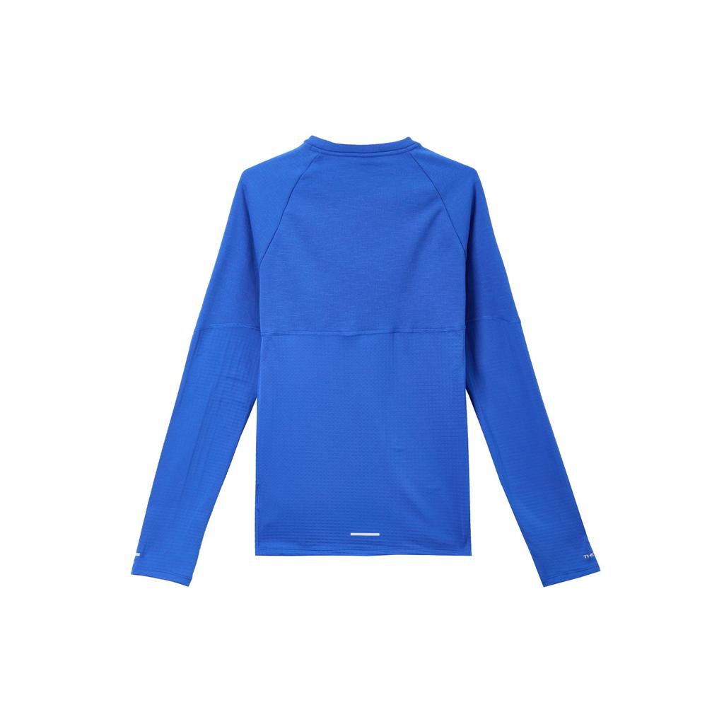 Nike Футболка Elemental Solid Color Crew Neck Casual Long Sleeve T Shirt Men Tops Game-Royal FB8568-480