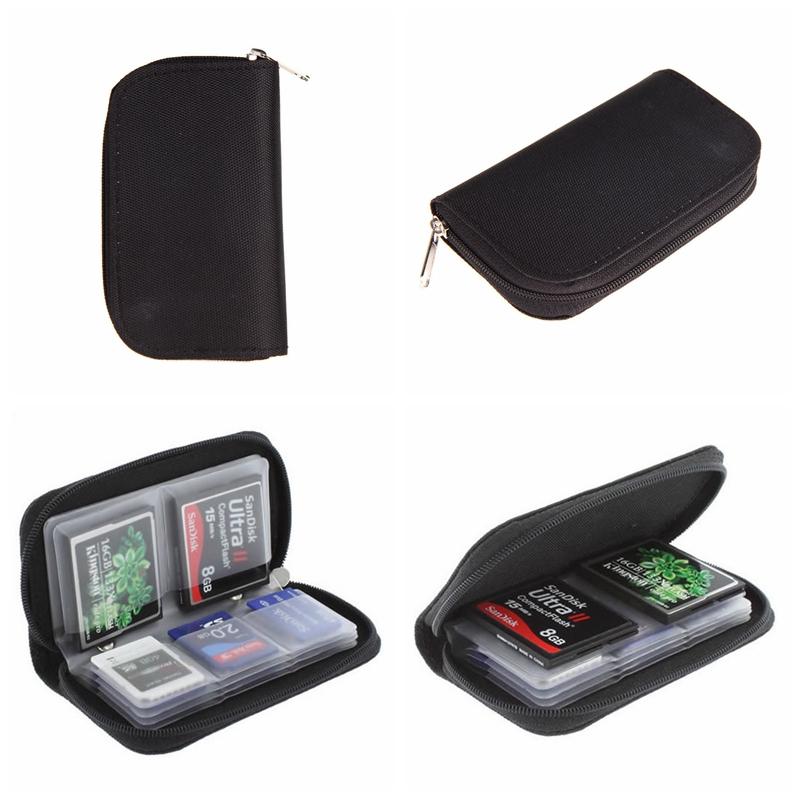 Sdhc Mmc Cf Micro Sd Memory Card Storage Carrying Pouch Case Holder Wallet
