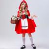 Halloween Little Red Riding Hood Costume Red Cape Cosplay Stage Costume, Girl Cosplay