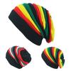 Warm Beret Rainbow Color Pile Cap Outdoors Hip Hop Pleated Hat  Winter
