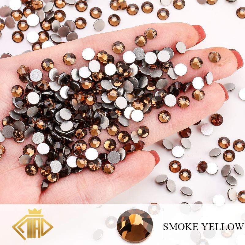 Glass Flat Bottom Drill 1440 Nail Drill Electroplated Rhinestone Diy Accessories Nail Drill Jewelry Accessories Sticker Drill